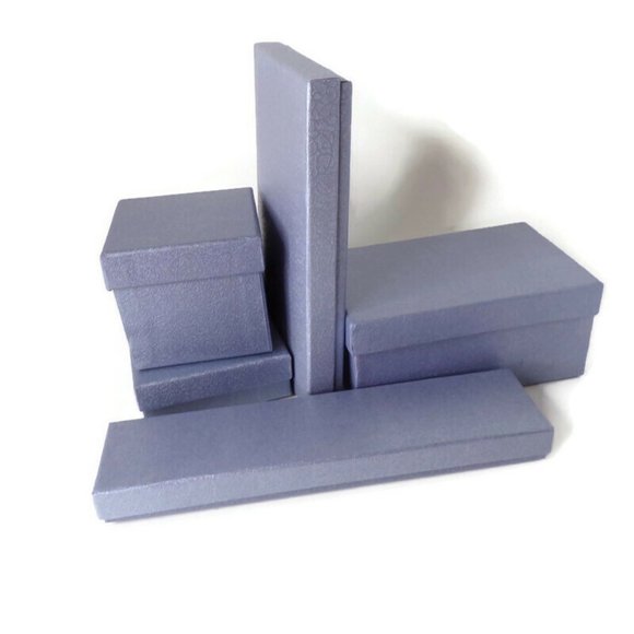 Jewelry Packing Boxes Various Sizes 3in to 5in Gray 12 Pieces 2351 - Picture 5 of 5